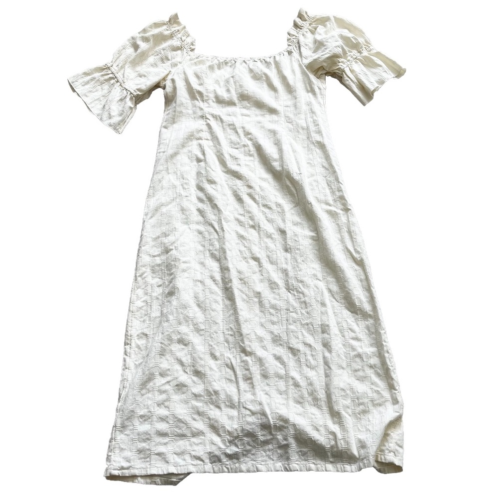 FREE PEOPLE NWOT Acting Cool Midi Dress Off The Shoulder Button Detail Chic - Picture 3 of 9
